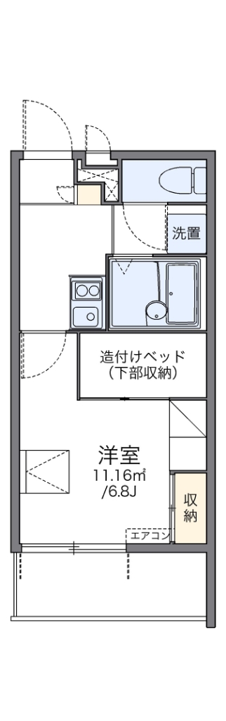 レオパレス寺地 間取り