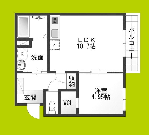 Cedar Hall Yamada One 間取り