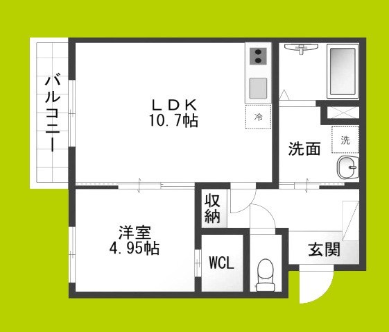 Cedar Hall Yamada One 間取り