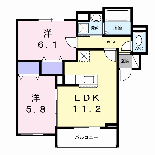メゾンカルム　舟木 間取り