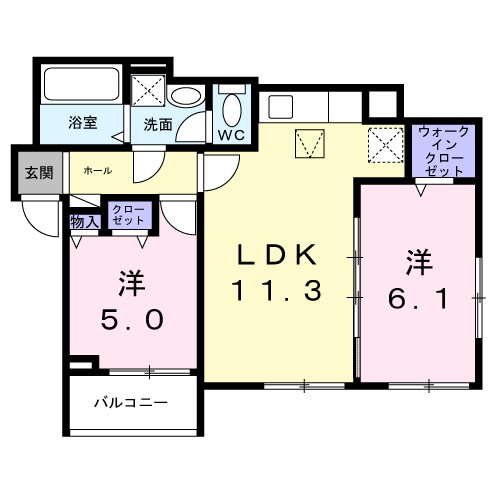 メゾンカルム　舟木 間取り