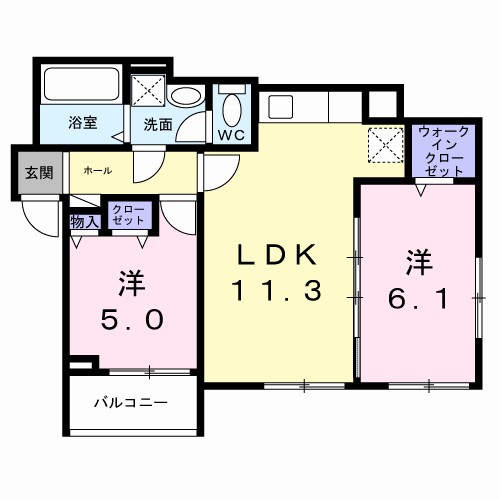 メゾンカルム　舟木 間取り