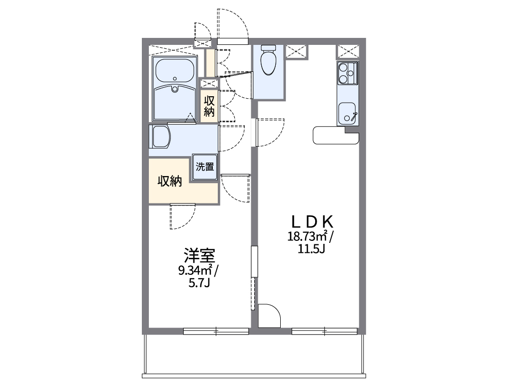 レオパレスＥＡＳＴＦＩＥＬＤⅡ 間取り