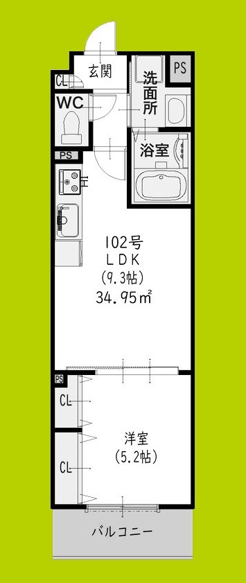 クリエオーレ南上町 間取り