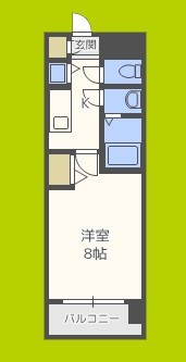 メゾン・ド・ヴィレ 深江 間取り