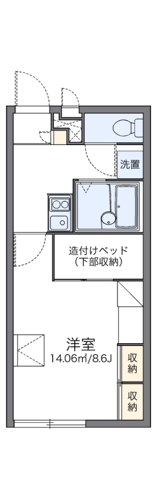 レオパレス旭町 間取り