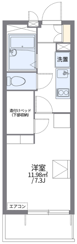 レオパレスルシェルブル金岡Ⅱ 間取り
