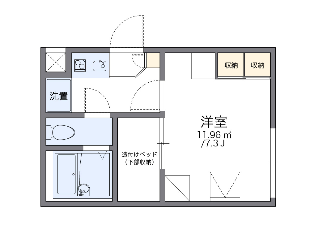 レオパレスＫＭＳ 間取り