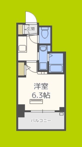 エステムプラザ難波WESTリバークロス 間取り
