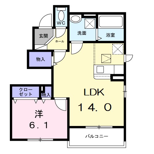ブランシア　泉 間取り図