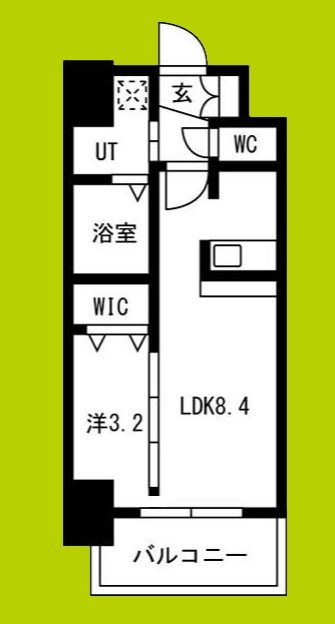 ソルテラスOSAKA緑橋クレアスト 間取り
