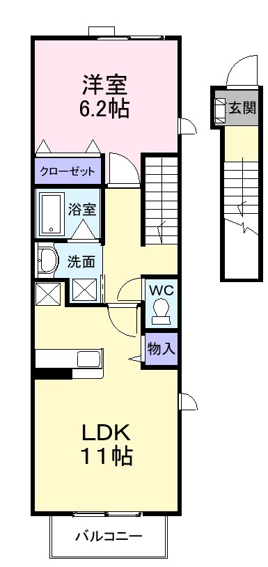 クローヴ唐国 間取り