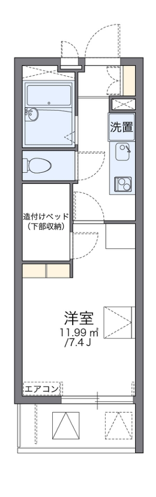 レオパレスシエスタ 間取り