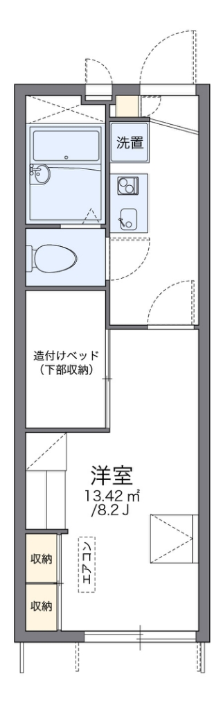 レオパレス寺嶋Ａ 間取り