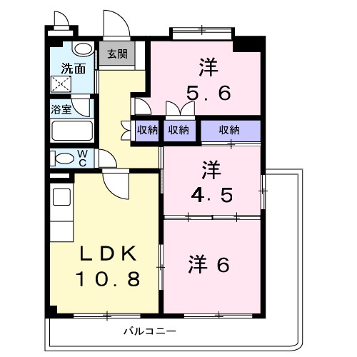 レジデンスくすのき館 間取り