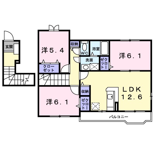 パークハイツ西田Ⅱ 間取り