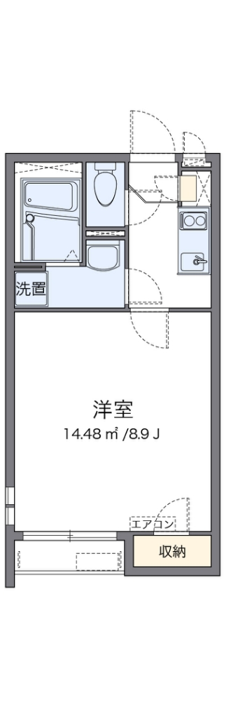 クレイノマイベイサイド８８４３ 間取り