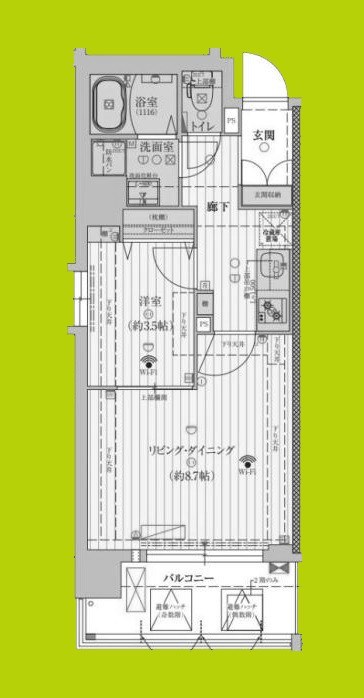ファーストフィオーレ江坂垂水町Ⅱ 間取り