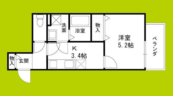 仮称)東大阪市御厨南共同住宅 間取り