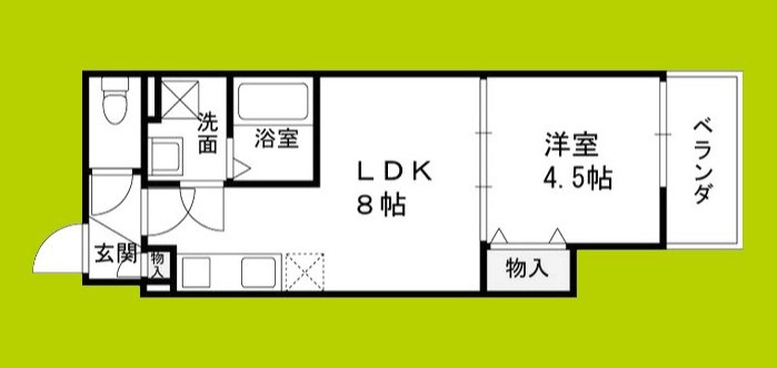 仮称)東大阪市御厨南共同住宅 間取り