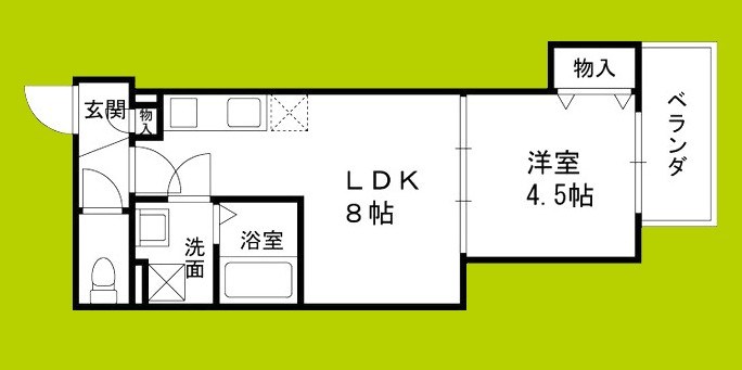 仮称)東大阪市御厨南共同住宅 間取り