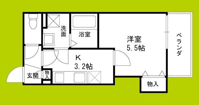 仮称)東大阪市御厨南共同住宅 間取り