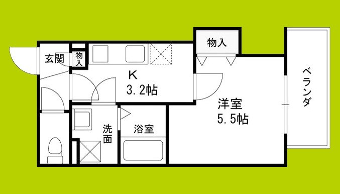 仮称)東大阪市御厨南共同住宅 間取り