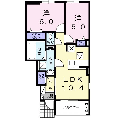 デュオ春日 間取り