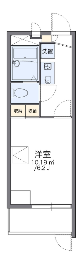 レオパレスクレール猪名寺 間取り
