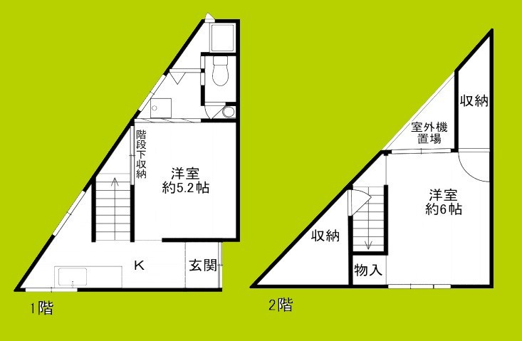 遠里小野4丁目貸家 間取り