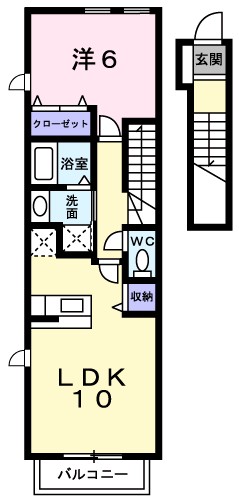 クレメント我孫子Ⅱ 間取り