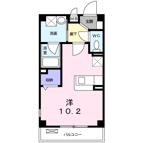 キングスコート桑津 間取り