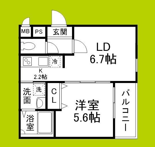 （仮称）フジパレス北田辺六丁目 間取り