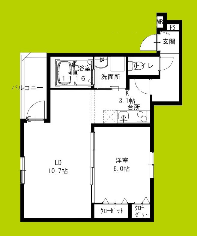 フジパレス遠里小野ウエスト 間取り