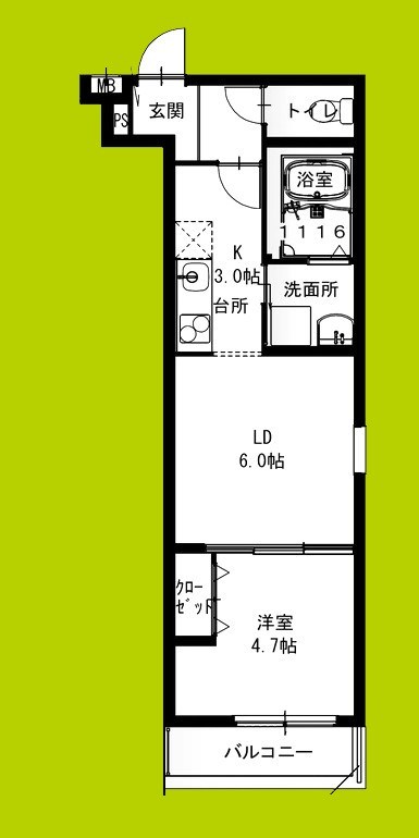フジパレス俊徳道駅西 間取り