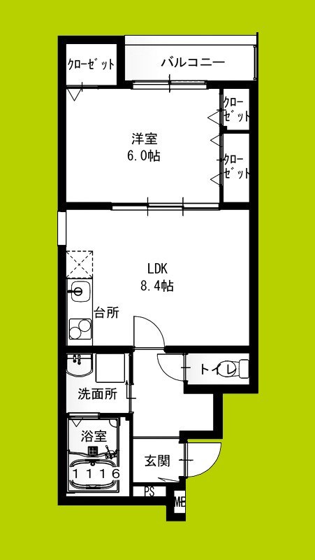 フジパレス俊徳道駅西 間取り