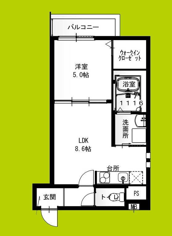 フジパレス俊徳道駅西 間取り