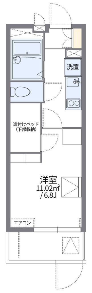 レオパレス雪州 間取り