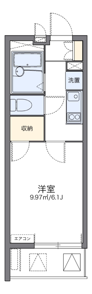 レオパレス梅北フィオーレ 間取り