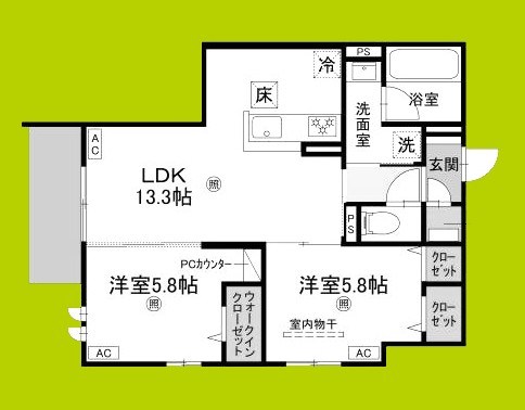 クラシスト高殿 間取り