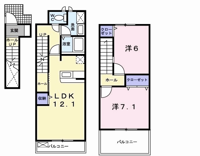 メゾン　パルテールⅡ 間取り