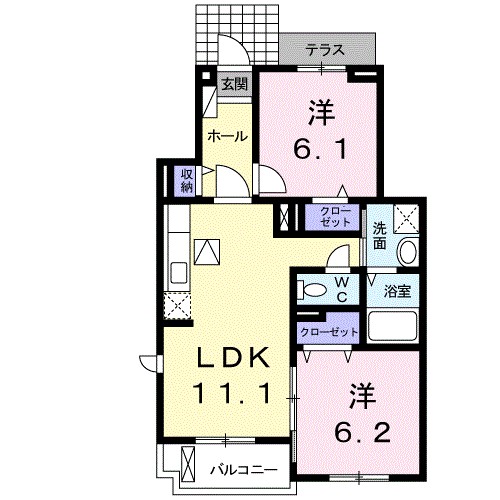 サンフェリスタⅡ 間取り