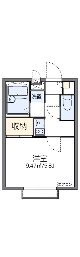 レオパレスハナテン２番館 間取り