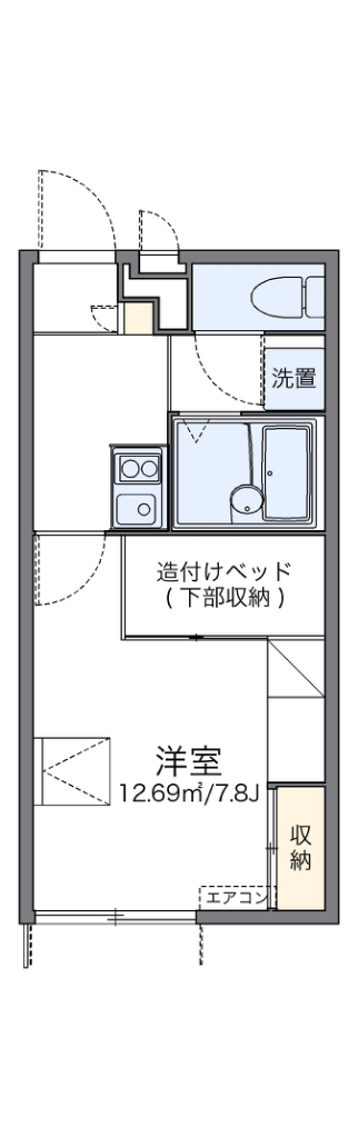 レオパレステイルザウエスト 間取り