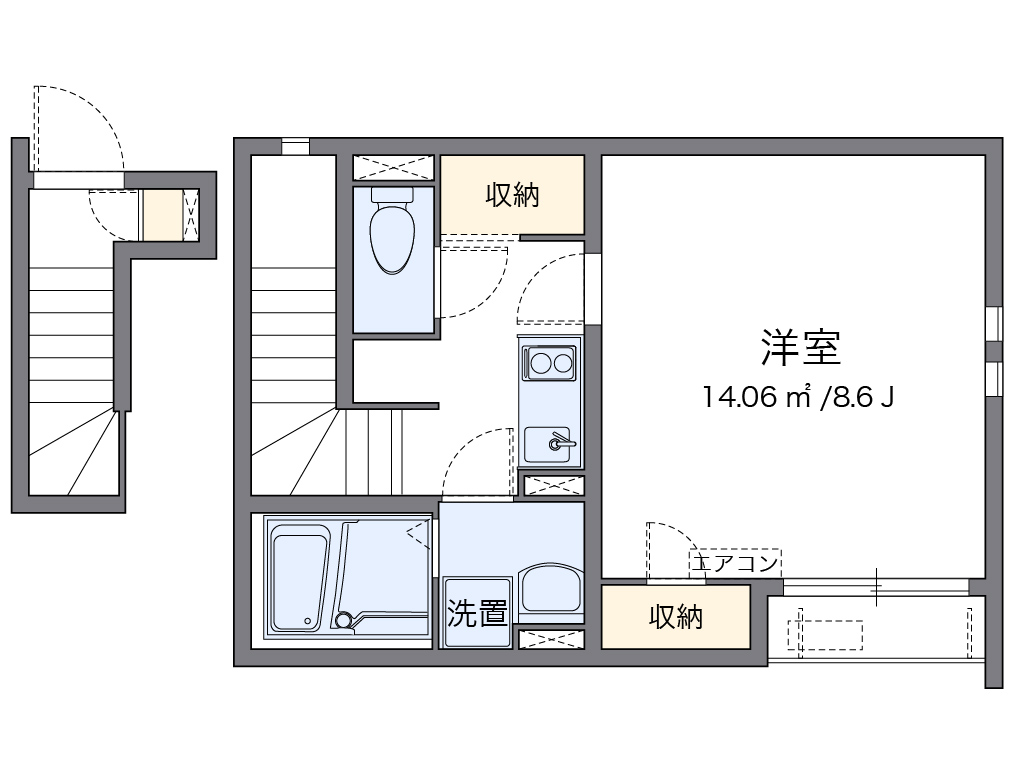 クレイノ咲 間取り