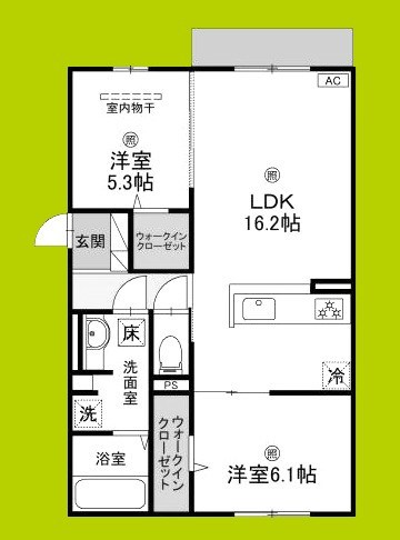ラ　ヴィータ鳳 間取り