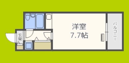 朝日プラザ岸里パサージュ 間取り