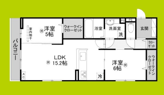 ラ　ヴィータ鳳 間取り