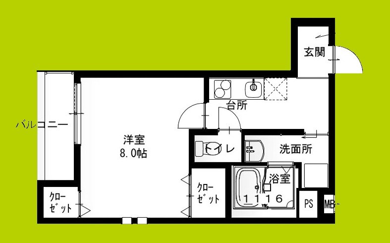 フジパレス上野芝Ⅴ番館 間取り