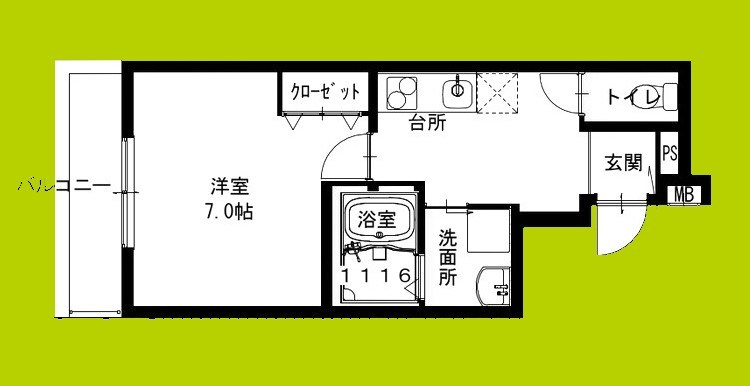 フジパレス上野芝Ⅴ番館 間取り